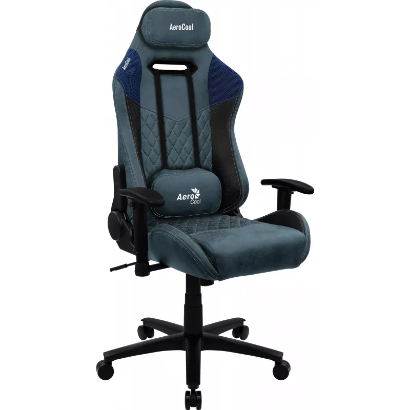 Aerocool DUKE AeroSuede universāls spēļu krēsls, melns, zils