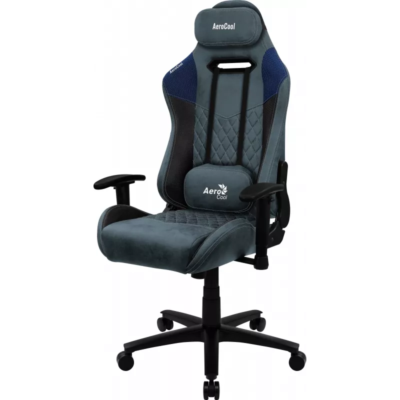 Aerocool DUKE AeroSuede universāls spēļu krēsls, melns, zils