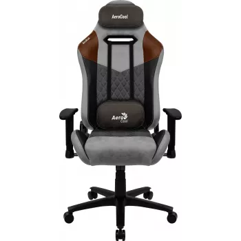 Aerocool DUKE AeroSuede universālais spēļu krēsls melns, brūns, pelēks
