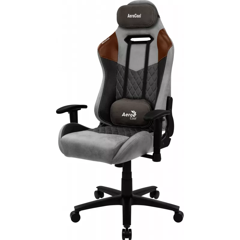 Aerocool DUKE AeroSuede universālais spēļu krēsls melns, brūns, pelēks