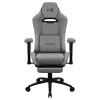 Aerocool ROYALASHGR Premium Ergonomic Gaming Chair Legrest Aeroweave Technology pelēka