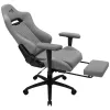 Aerocool ROYALASHGR Premium Ergonomic Gaming Chair Legrest Aeroweave Technology pelēka