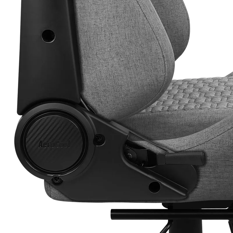 Aerocool ROYALASHGR Premium Ergonomic Gaming Chair Legrest Aeroweave Technology pelēka
