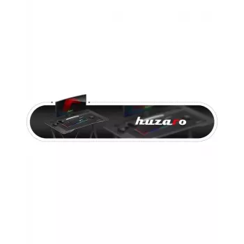 Spēļu galds Huzaro Hero 1.4 Melns taisns taisnstūrveida MDF virsma 1000x500x750 mm