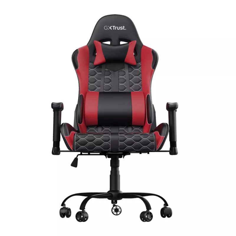 Trust GXT 708R Resto universāls spēļu krēsls melns, sarkans