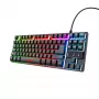 Trust GXT 833 Thado tastatūra spēlēm USB holandiešu melna, sudraba