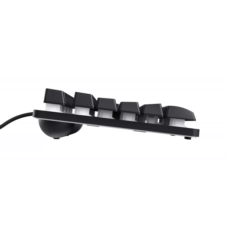 Trust GXT 833 Thado tastatūra spēlēm USB holandiešu melna, sudraba