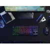 Trust GXT 833 Thado tastatūra spēlēm USB holandiešu melna, sudraba