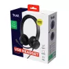 Trust Ayda Headset Wired Head-band Calls/Music USB Type-A Melns