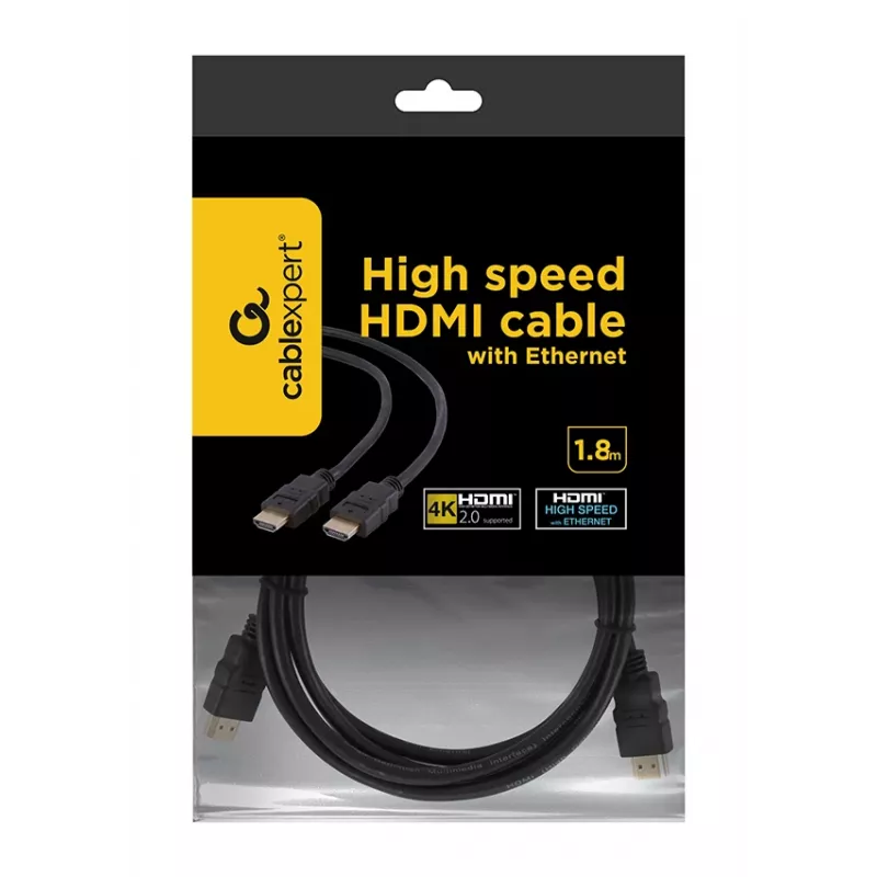 GEMBIRD HDMI 2.0 vīriešu-vīriešu kabelis 1,8 m