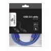 GEMBIRD USB 3.0 kabelis A-spraudnis uz B-spraudni 3m - Zils