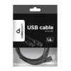 GEMBIRD USB 2.0 A-spraudnis B-spraudnis kabelis 2,0 m (6 pēdas) - melns/ lieltirgotāja iepakojums (ccp-USB2-ambm-6)