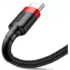 BASEUS pīts Cafule ātrās uzlādes kabelis - USB Type-A uz Type-C 2A - 2m - Melns (Neilons)