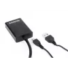 GEMBIRD VGA–HDMI adaptera kabelis, USB barošana 15cm – melns
