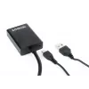 GEMBIRD VGA–HDMI adaptera kabelis, USB barošana 15cm – melns