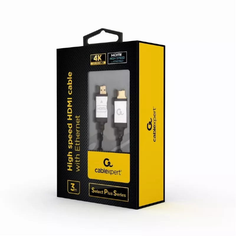 GEMBIRD ātrgaitas HDMI kabelis ar Ethernet - Select Plus sērija, 3m