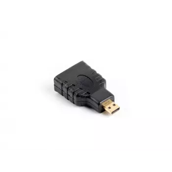Lanberg AD-0015-BK kabeļa savienotāja adapteris HDMI Micro HDMI Melna