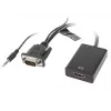 LANBERG Video kabeļa adapteris HDMI Type A (standarta) VGA (D-Sub) 0.2m melns