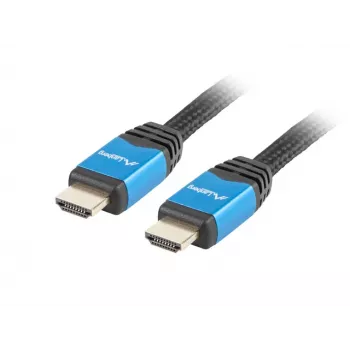 LANBERG HDMI kabelis - Vīr./vīr. V2.0 kabelis Cu Premium - 1m Melns