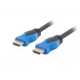 LANBERG HDMI kabelis - M/m V2.0 kabelis 4k Cu - 0,5 m melns