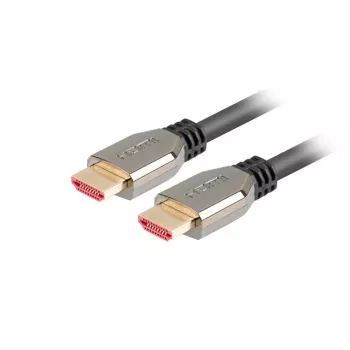 LANBERG HDMI kabelis - V-v v2.1 8k 60hz - 0.5m melns