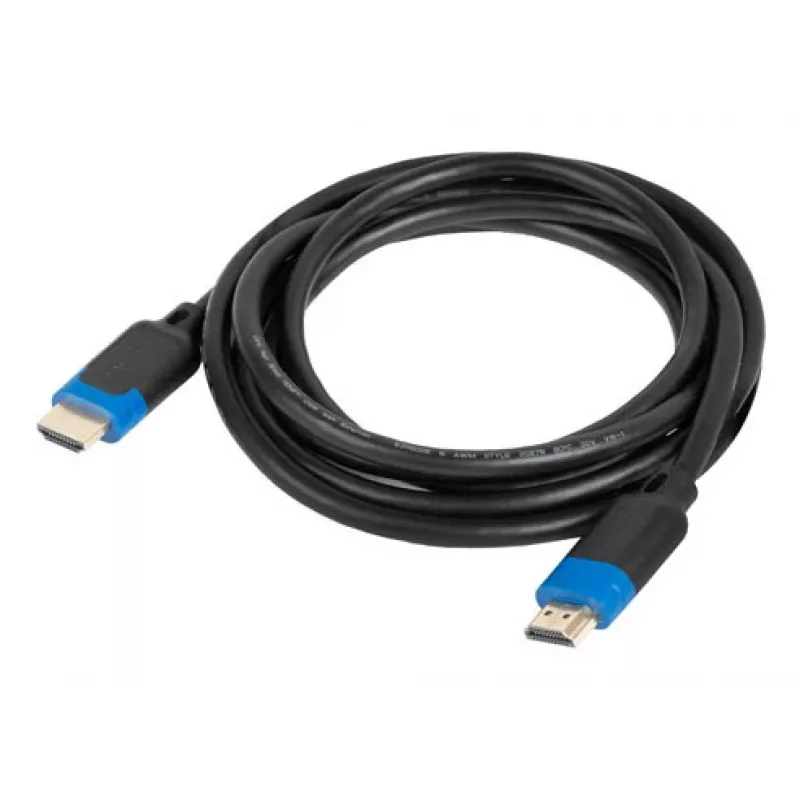 LANBERG HDMI kabelis, HDMI Type A (standarta), 1,8 m, melns