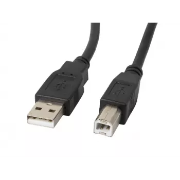 LANBERG USB-a(m)->USB-b(m) 2.0 kabelis 5 m melns