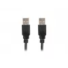 LANBERG USB-A V/M 2.0 Kabelis 1 m Melns