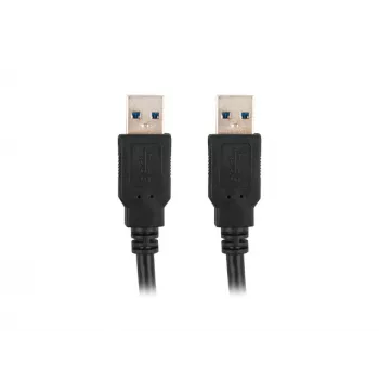 LANBERG USB kabelis 3.0 USB A - 1m Melns