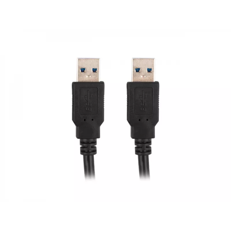 LANBERG USB kabelis 3.0 USB A - 1m Melns