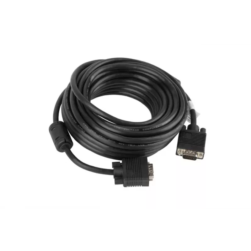 LANBERG VGA kabelis VGA (D-Sub) - 10m melns