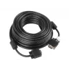 VGA kabelis LANBERG CA-VGAC-10CC-0150-B — 15 m, VGA (D-Sub) vīr.-vīr., melns, ferīta lodīte