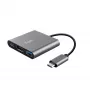 Trust Dalyx USB 3.2 Gen 1 (3.1 Gen 1) Type-C Alumīnijs, Melns