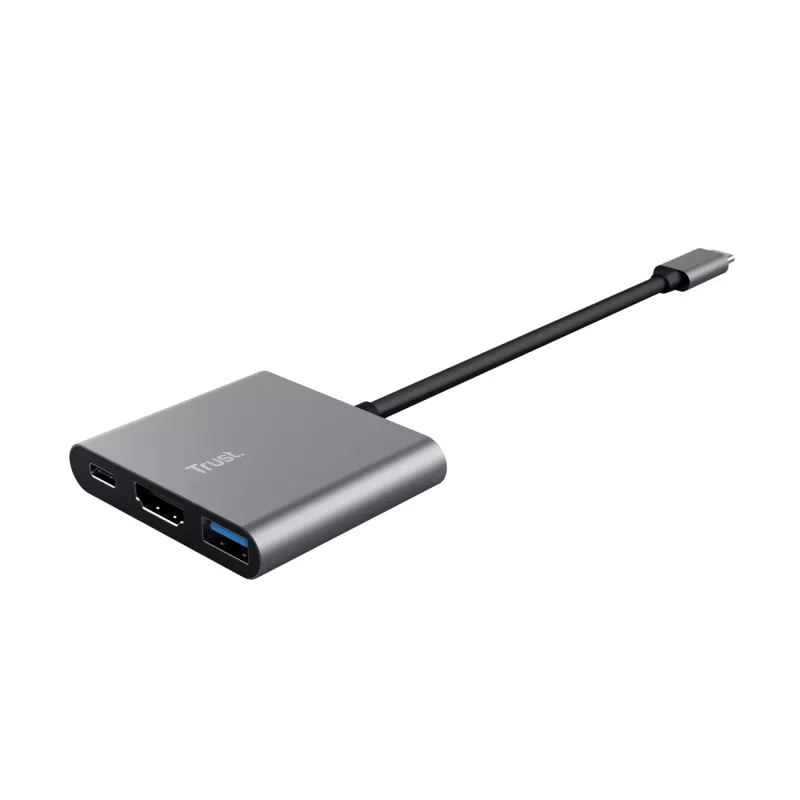 Trust Dalyx USB 3.2 Gen 1 (3.1 Gen 1) Type-C Alumīnijs, Melns