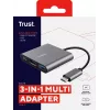 Trust Dalyx USB 3.2 Gen 1 (3.1 Gen 1) Type-C Alumīnijs, Melns