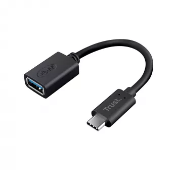 Trust 20967 USB kabelis 0.09 m USB C USB A Melns