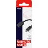 Trust 20967 USB kabelis 0.09 m USB C USB A Melns