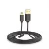 USB kabelis UGREEN 10385 Mini-USB 480 Mbps 1.5 m melns, ātra uzlāde
