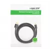 USB kabelis UGREEN 10385 Mini-USB 480 Mbps 1.5 m melns, ātra uzlāde
