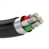 USB kabelis UGREEN 10385 Mini-USB 480 Mbps 1.5 m melns, ātra uzlāde