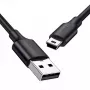 USB kabelis UGREEN 10385 Mini-USB 480 Mbps 1.5 m melns, ātra uzlāde