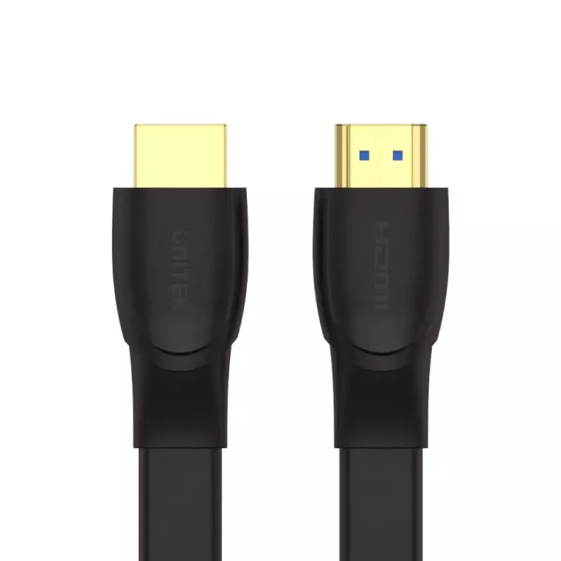HDMI kabelis Unitek C11063BK-2M 2 m, HDMI 2.0, 18 Gbit/s, 4K@60Hz, ARC, plakans melns