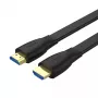 HDMI kabelis Unitek C11063BK-2M 2 m, HDMI 2.0, 18 Gbit/s, 4K@60Hz, ARC, plakans melns