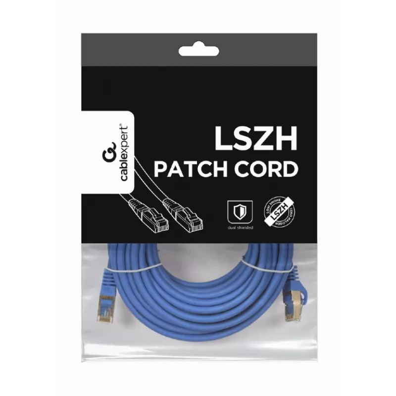 Tīkla kabelis Gembird PP6A-LSZHCU-20M RJ-45 Cat6a 20m Pelēks