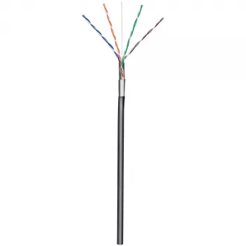 Techly F/UTP Hank kabelis Cat.5E CCA 305m Solid Outdoor Melns ITP8-RIS-0305LO