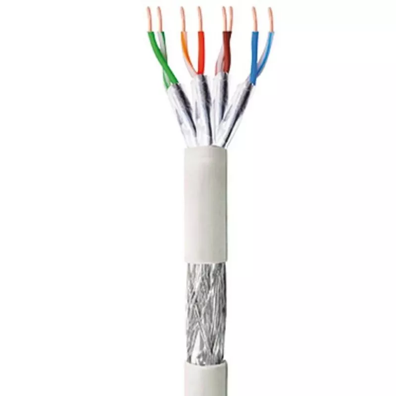 Tīkla kabelis TECHLY Cat6 S/FTP ITP9-RIS-0305, 305 m, 250 MHz, CCA, pelēks