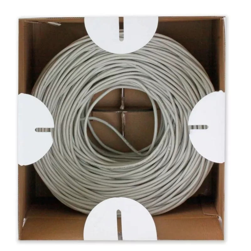 Tīkla kabelis TECHLY Cat6 S/FTP ITP9-RIS-0305, 305 m, 250 MHz, CCA, pelēks