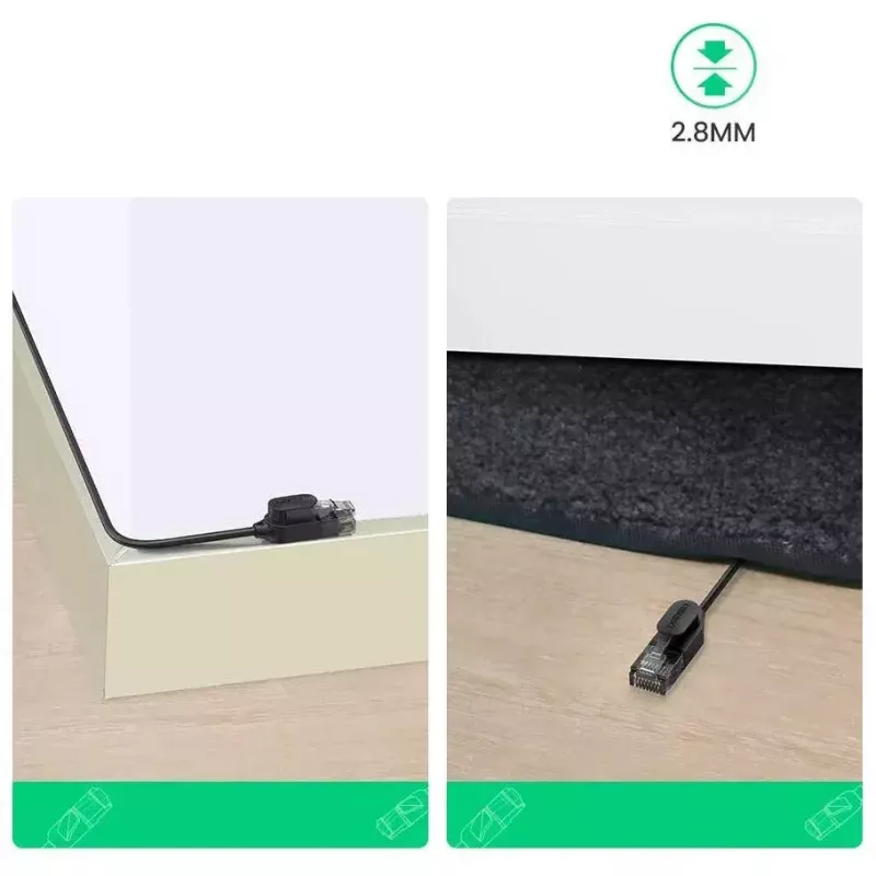 Tīkla kabelis UGREEN Cat6A UTP RJ45 3 m, PVC apvalks, 500 MHz, Gigabit Ethernet