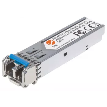 Intellinet raiduztvērēja modulis optisks, gigabitu optiskās šķiedras SFP, 1000Base-Lx (LC) vienmoda ports, 10 km, viļņa garums 1310 nm, atbilst MSA, līdzvērtīgs Cisco GLC-LH-SM, Ethernet, optiskā šķiedra, trīs gadu garantija