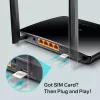TP-Link Archer MR402 bezvadu maršrutētājs Fast Ethernet Divjoslu (2.4 GHz / 5 GHz) 4G Melns
